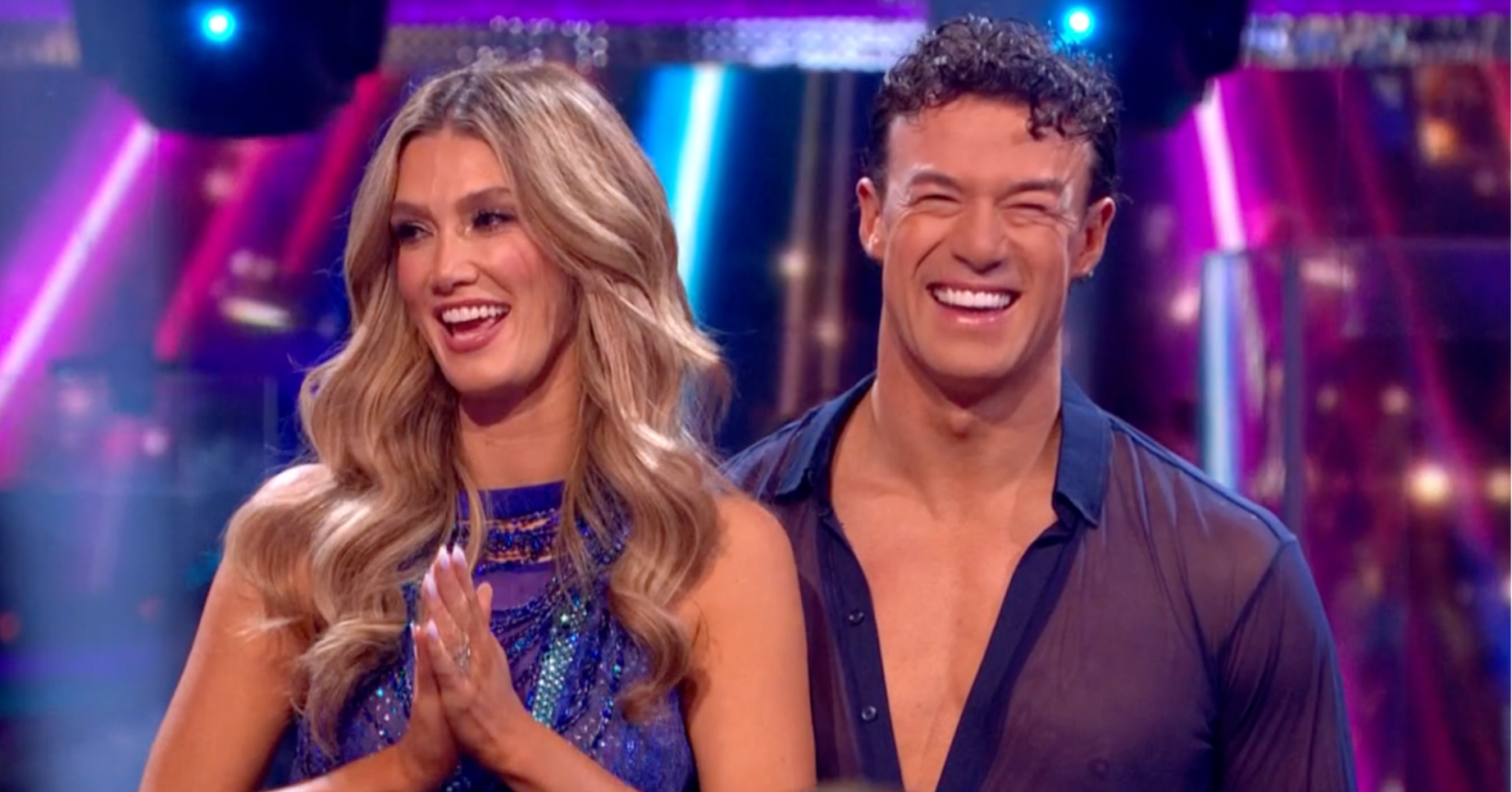 Kai Widdrington and Delta Goodrem on Strictly