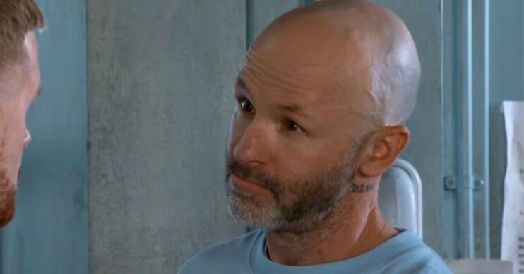Jonesy warning Gary in Coronation Street