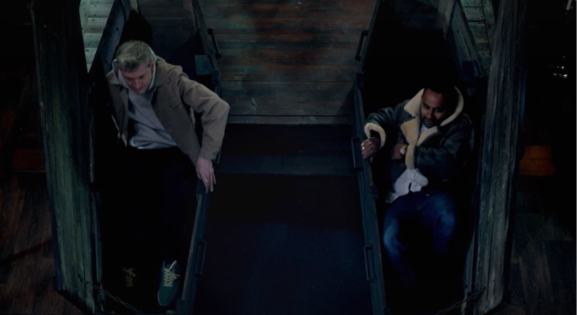 James Acaster and Amol Rajan climb into coffins on Celebrity Traitors
