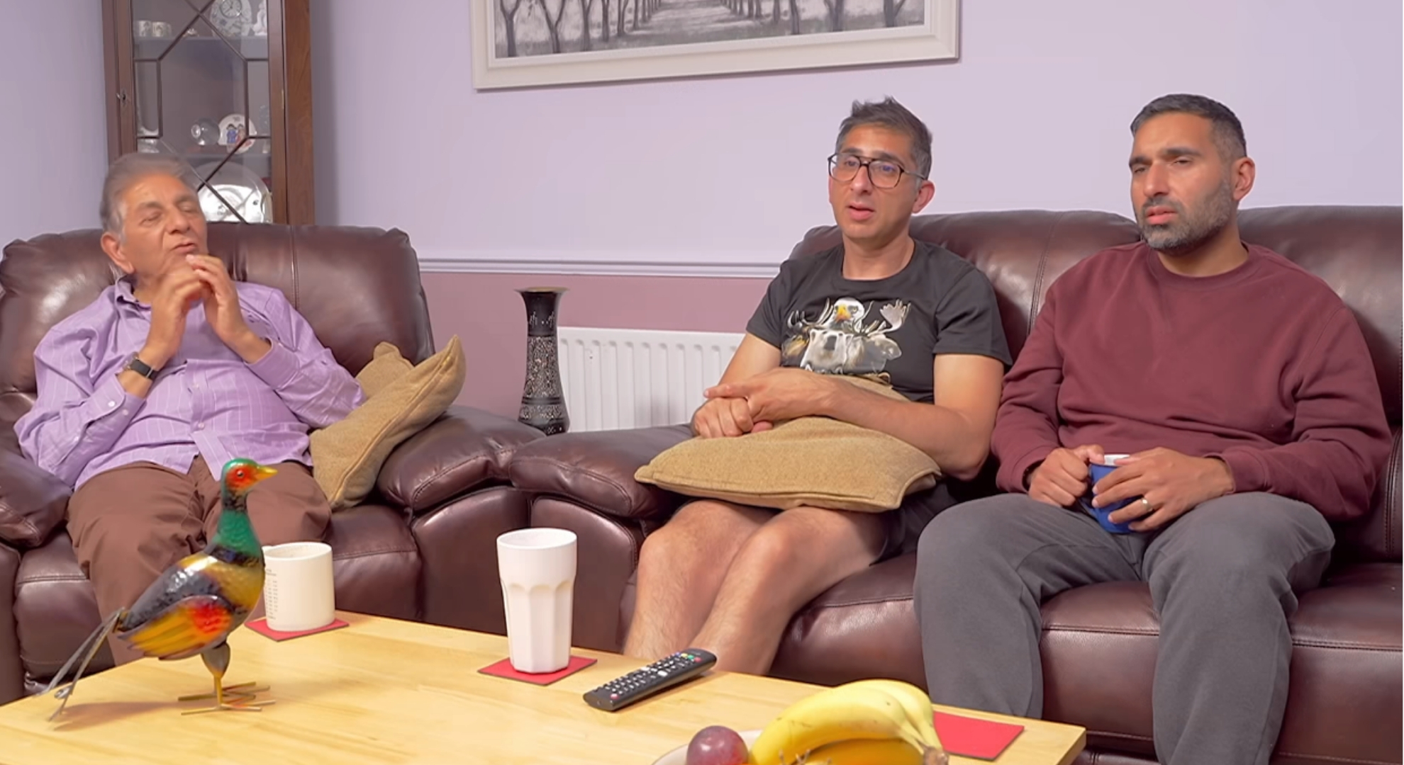Baasit Siddiqui with his family on Gogglebox