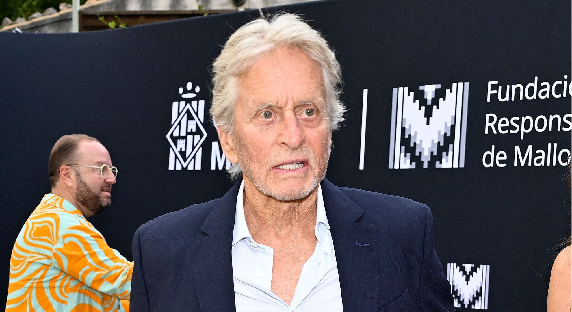 Michael Douglas looking in front