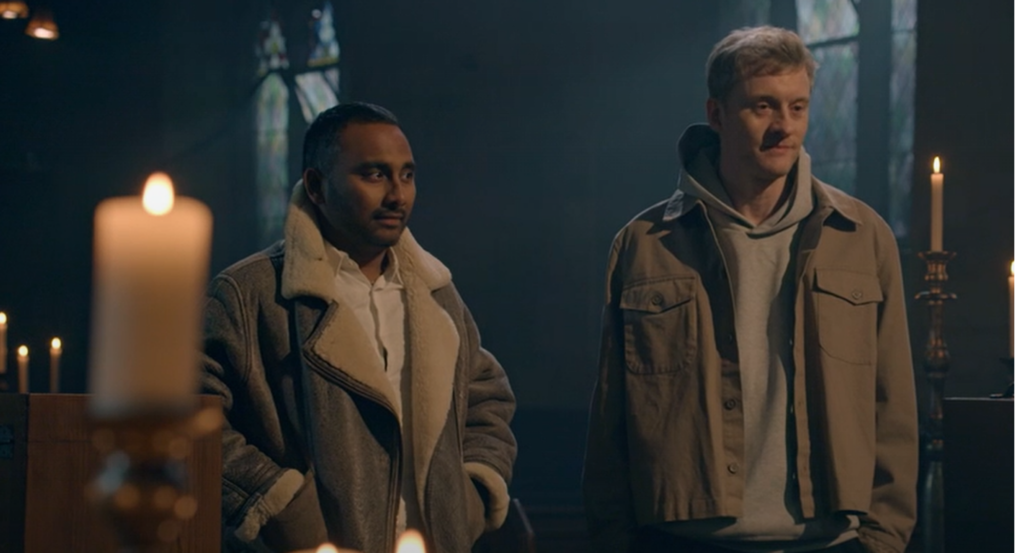 Celebrity Traitors Amol Rajan and James Acaster