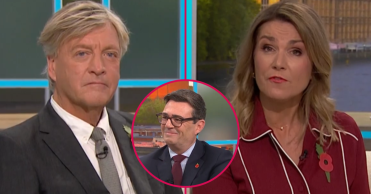ED composite of Richard Madeley, Susanna Reid and Andy Burnham on Good Morning Britain