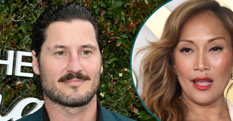 Composite of Val Chmerkovskiy and Carrie Ann Inaba