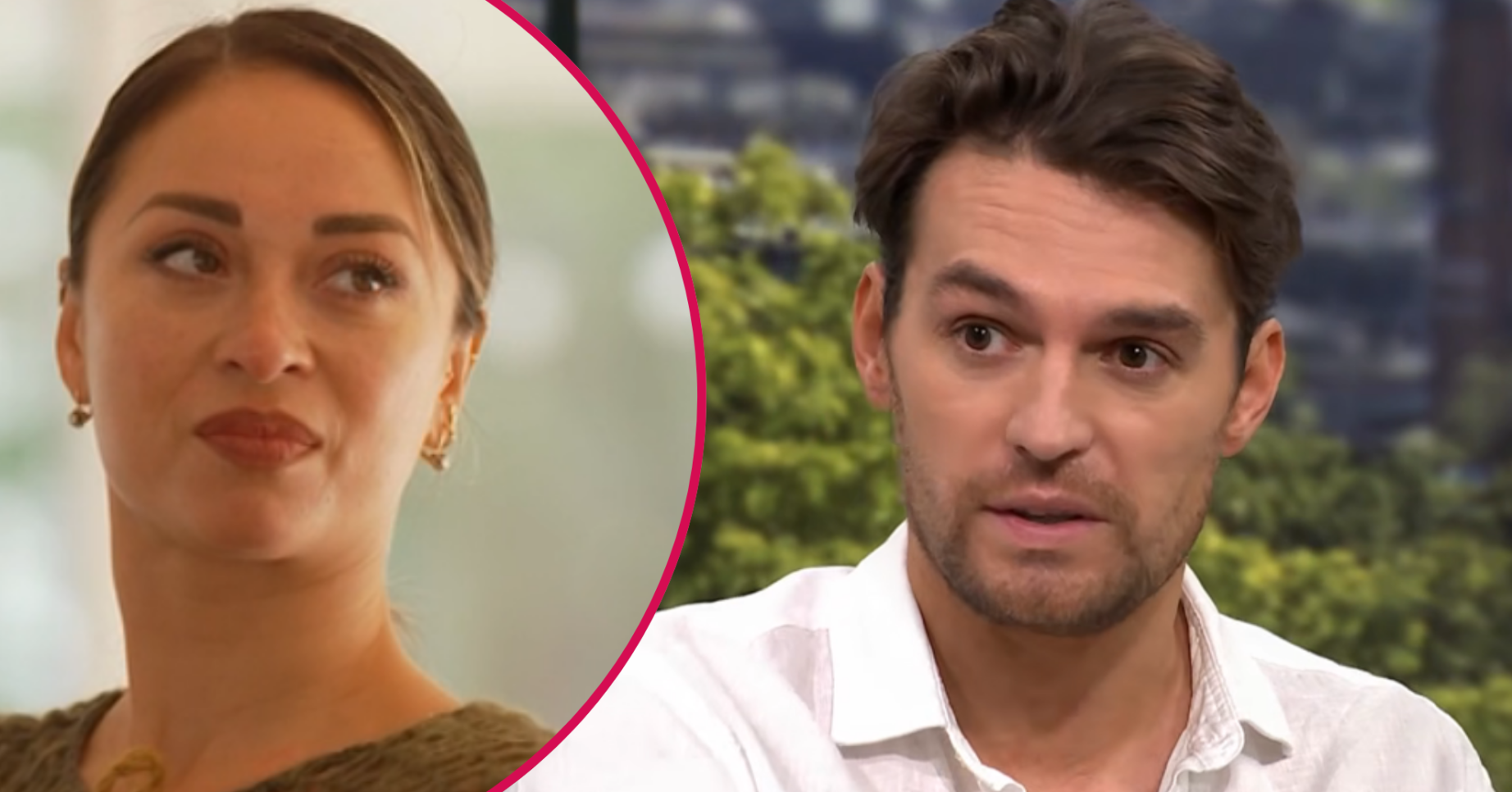 ED composite of Katya Jones on Strictly Come Dancing and Lawrence Robb on This Morning