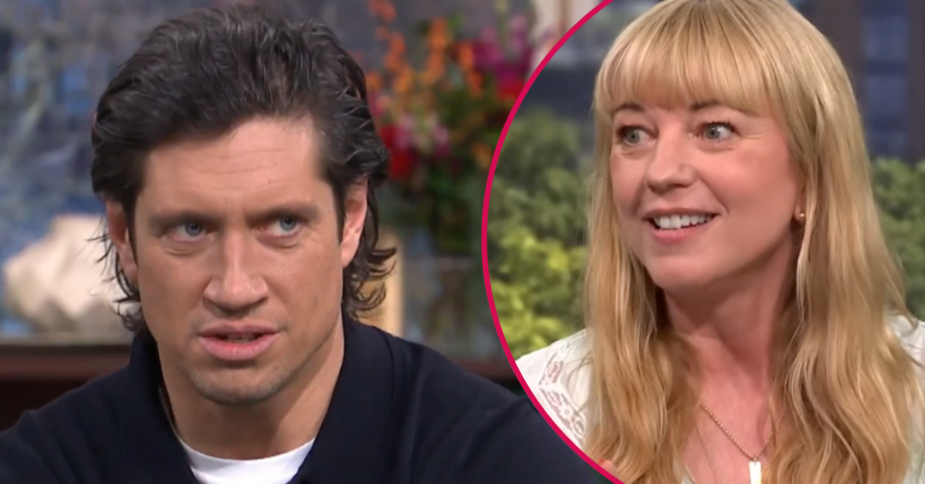 ED composite of Vernon Kay and Sara Cox on This Morning
