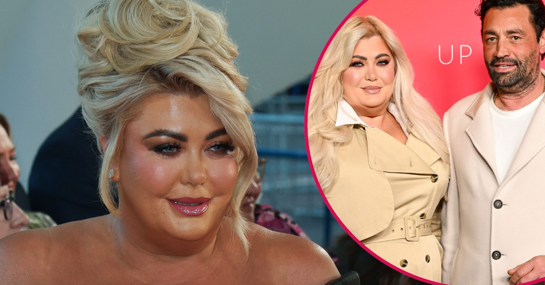 ED composite of Gemma Collins at the NTAs and with Rami Hawash at event