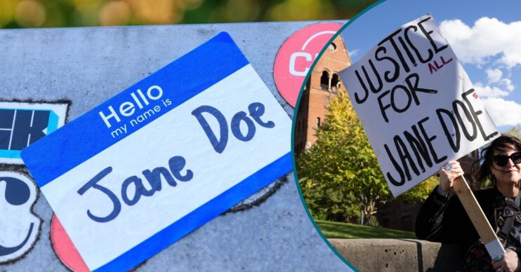 Jane Doe sticker / Jane Doe placard