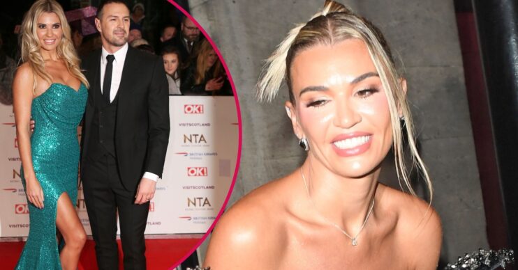 Christine McGuinness smiling/Christine and Paddy McGuinness on the red carpet