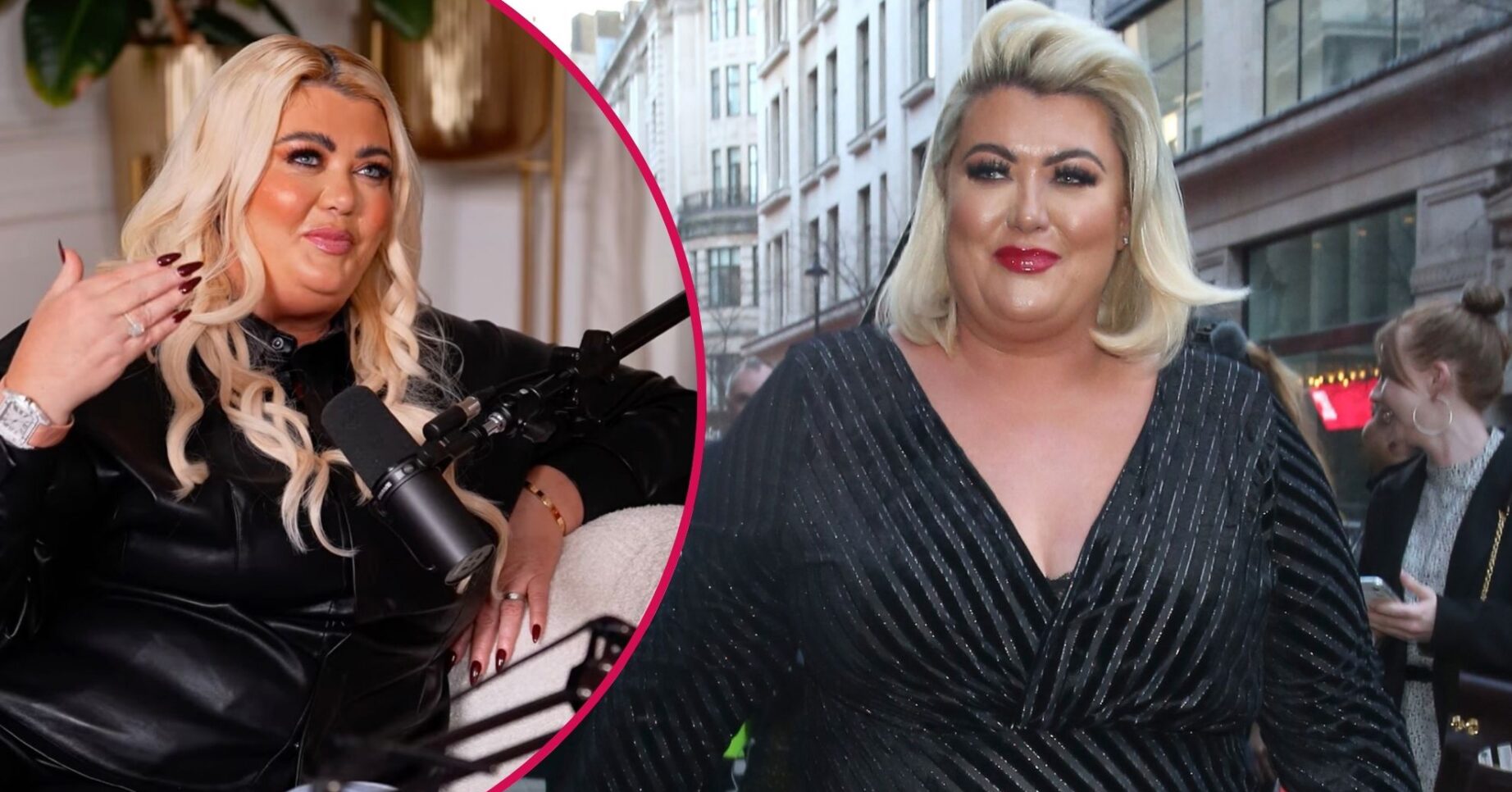 Gemma Collins talking/Gemma Collins smiling