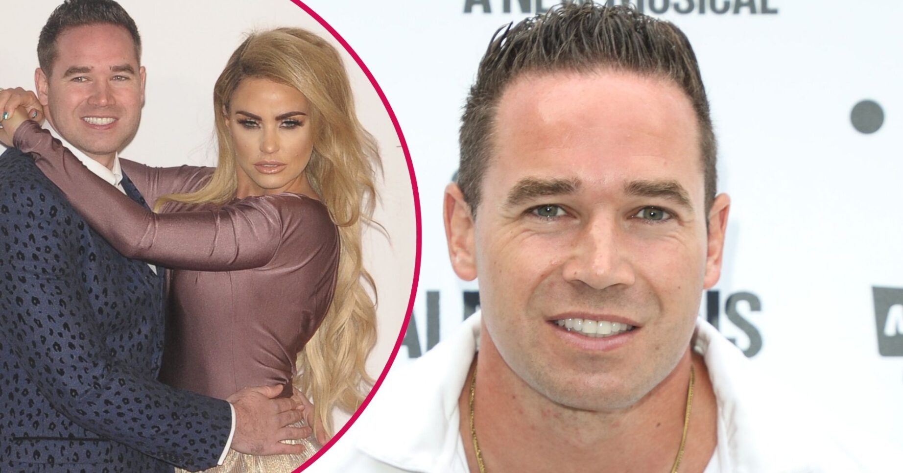 Kieran Hayler and Katie Price on the red carpet/Kieran Hayler smiling
