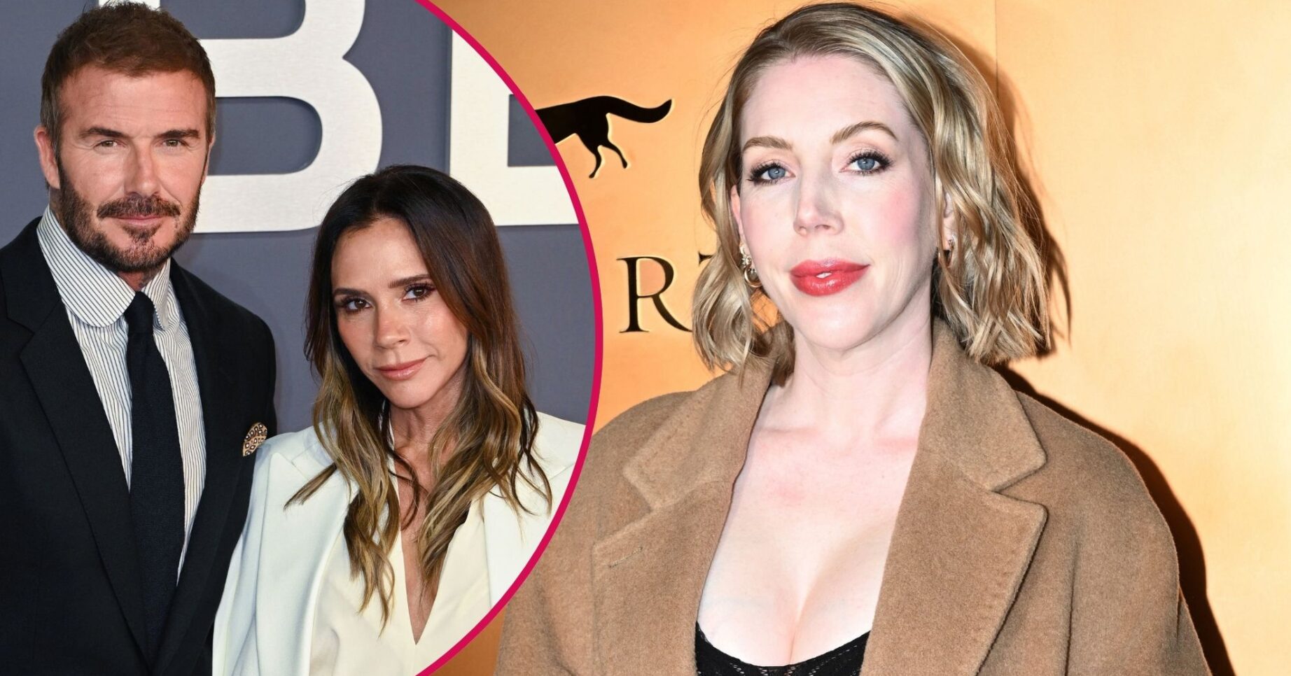 David and Victoria Beckham on the red carpet/Katherine Ryan on the red carpet