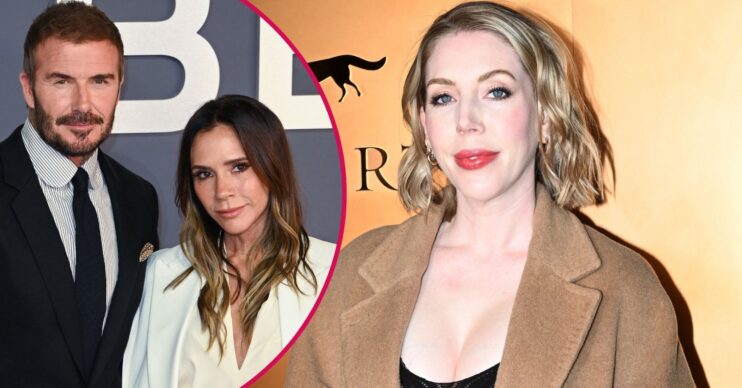 David and Victoria Beckham on the red carpet/Katherine Ryan on the red carpet