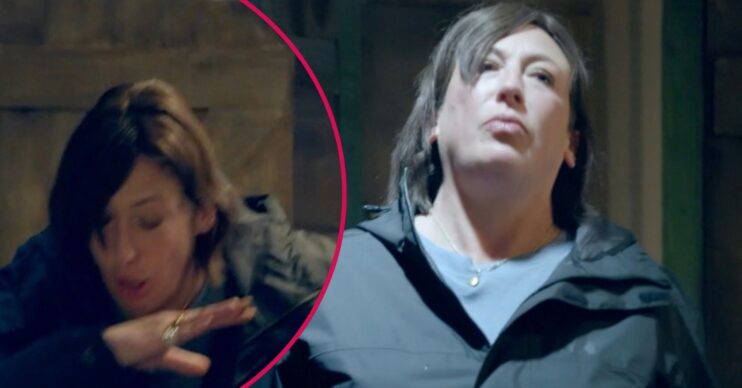 Miranda Hart vomitting on Celebrity Traitors
