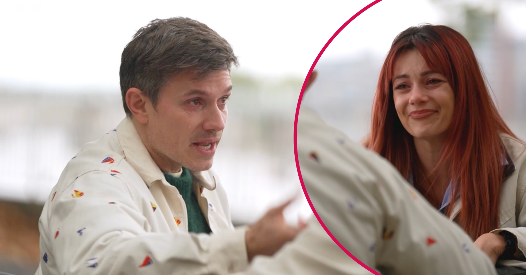Will Best and Dianne Buswell crying