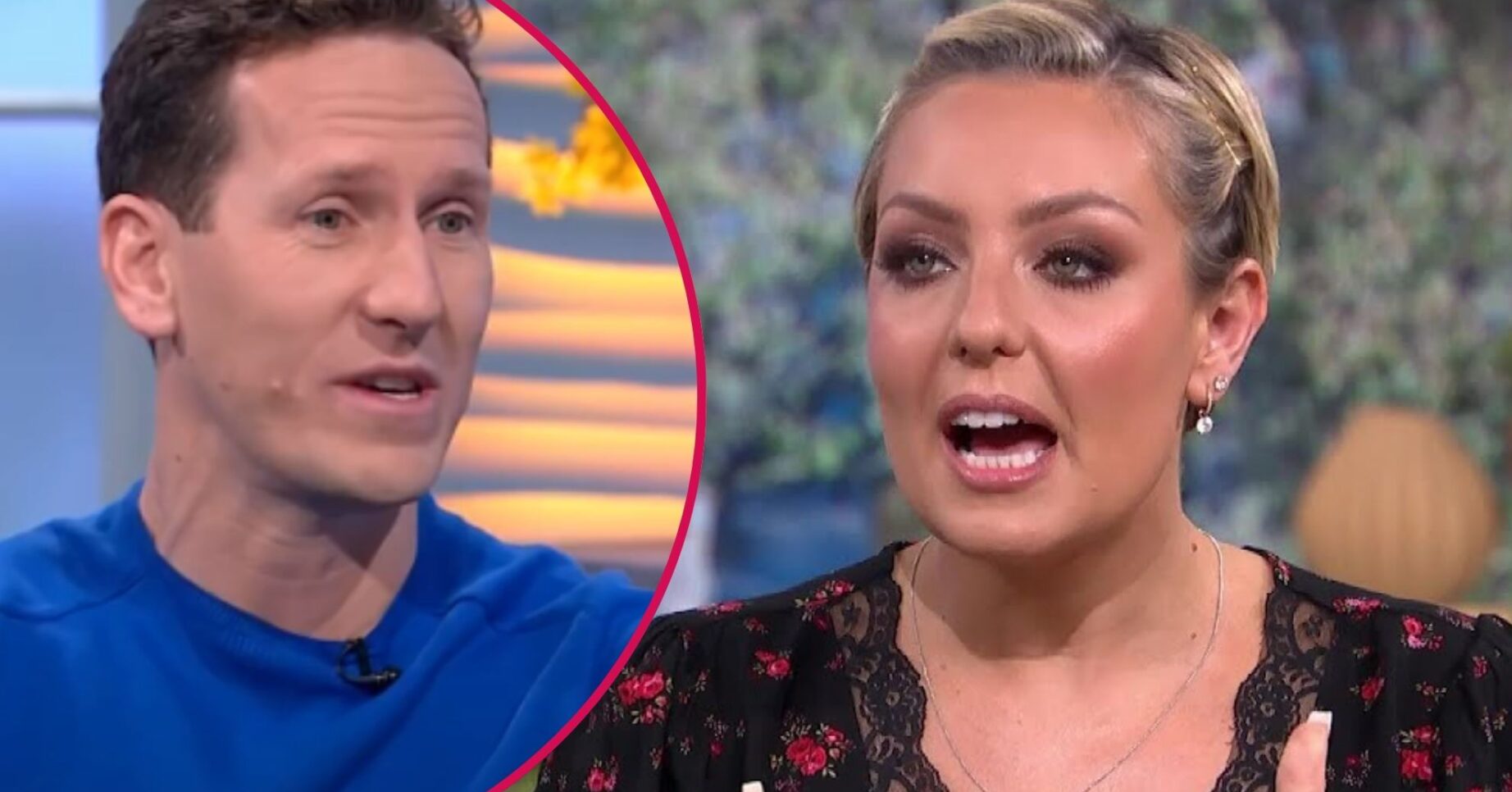 Brendan Cole and Amy Dowden talking