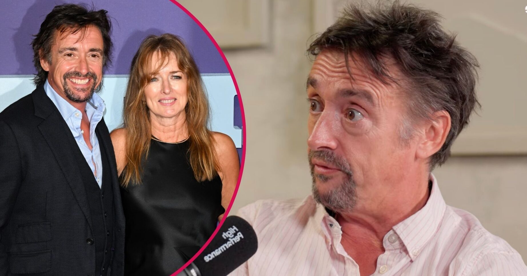 Richard Hammond and ex-wife Mindy on the red carpet/Richard Hammond talking
