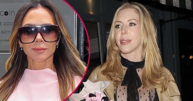 Victoria Beckham looking in front/Katherine Ryan looking to the side