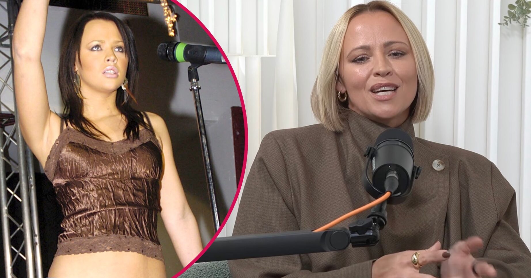 Kimberley Walsh on stage/Kimberley Walsh talking