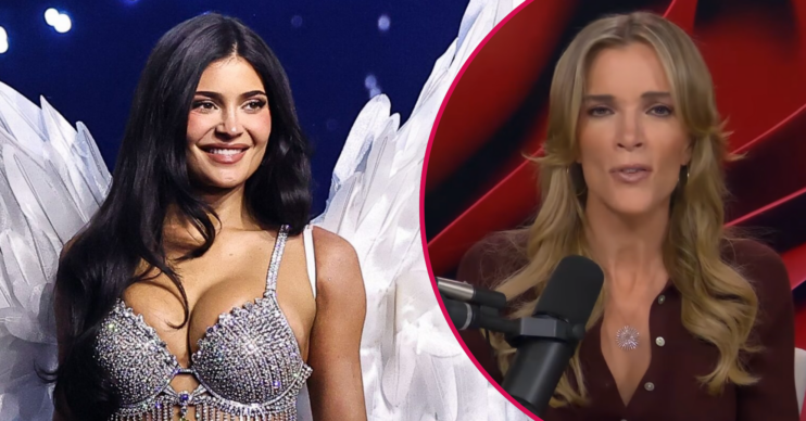 Kylie Jenner at the Victoria's Secret show / Megyn Kelly