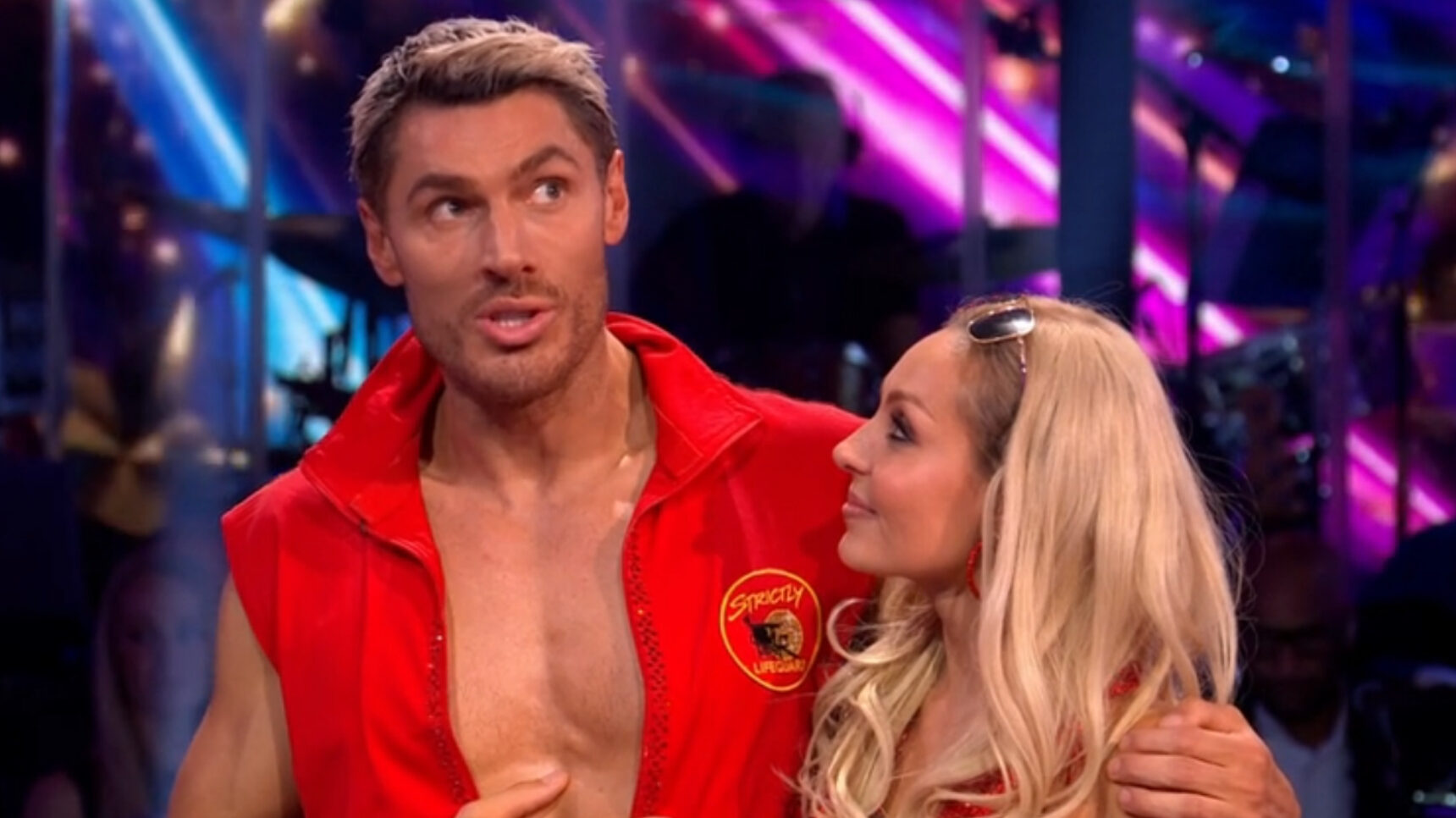 Chris Appleton and Amy Dowden during Strictly elimination