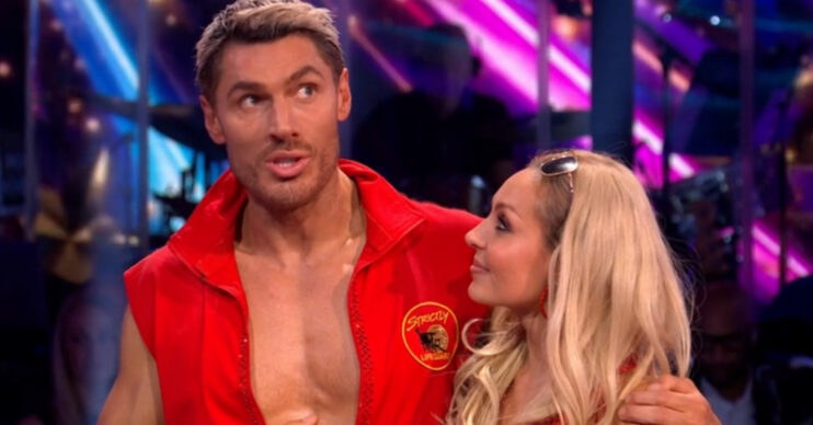 Chris Appleton and Amy Dowden during Strictly elimination