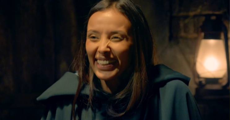 Maya Jama in her cloak