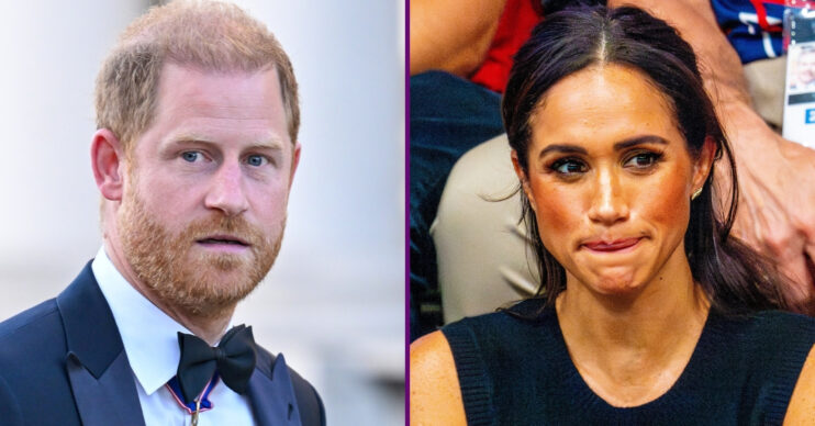 RI composite of Prince Harry and Meghan Markle at different events