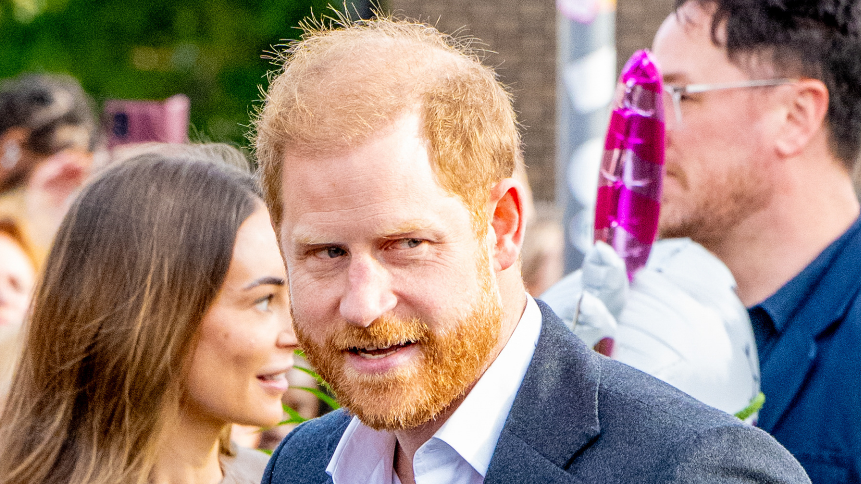 Prince Harry speaking in Nottingham, UK