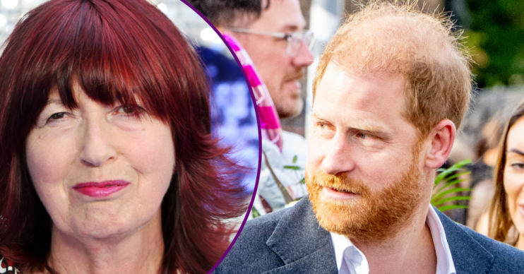 Janet Street-Porter and Prince Harry at different events