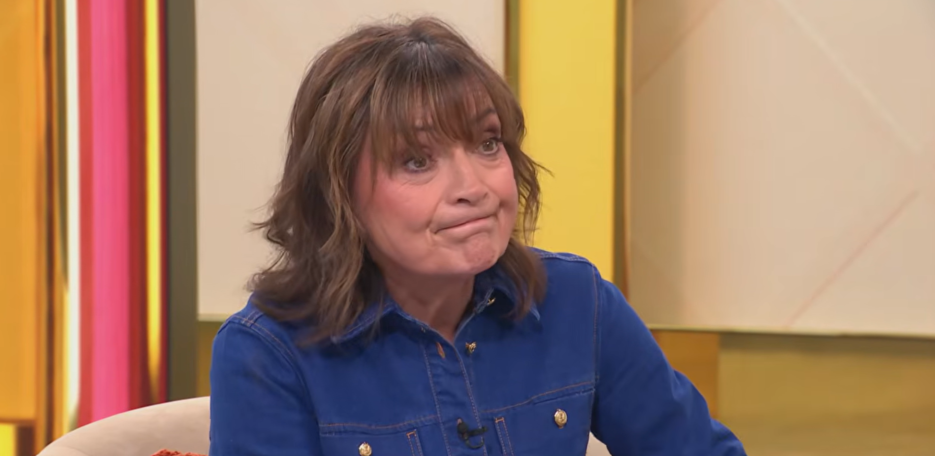 Lorraine Kelly looks unimpressed