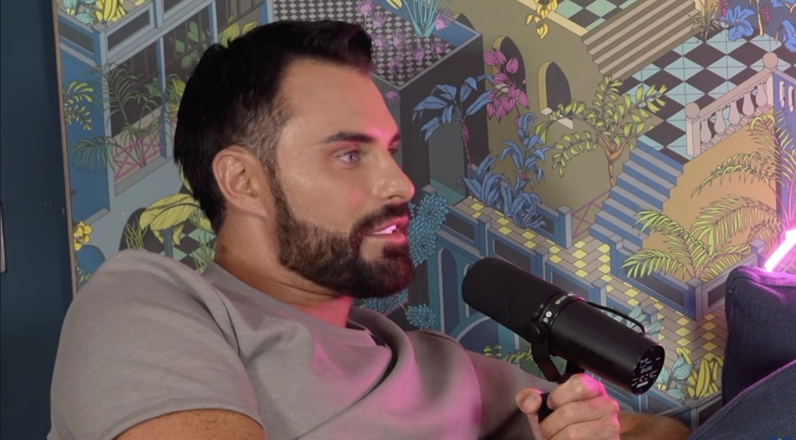 Rylan Clark talking