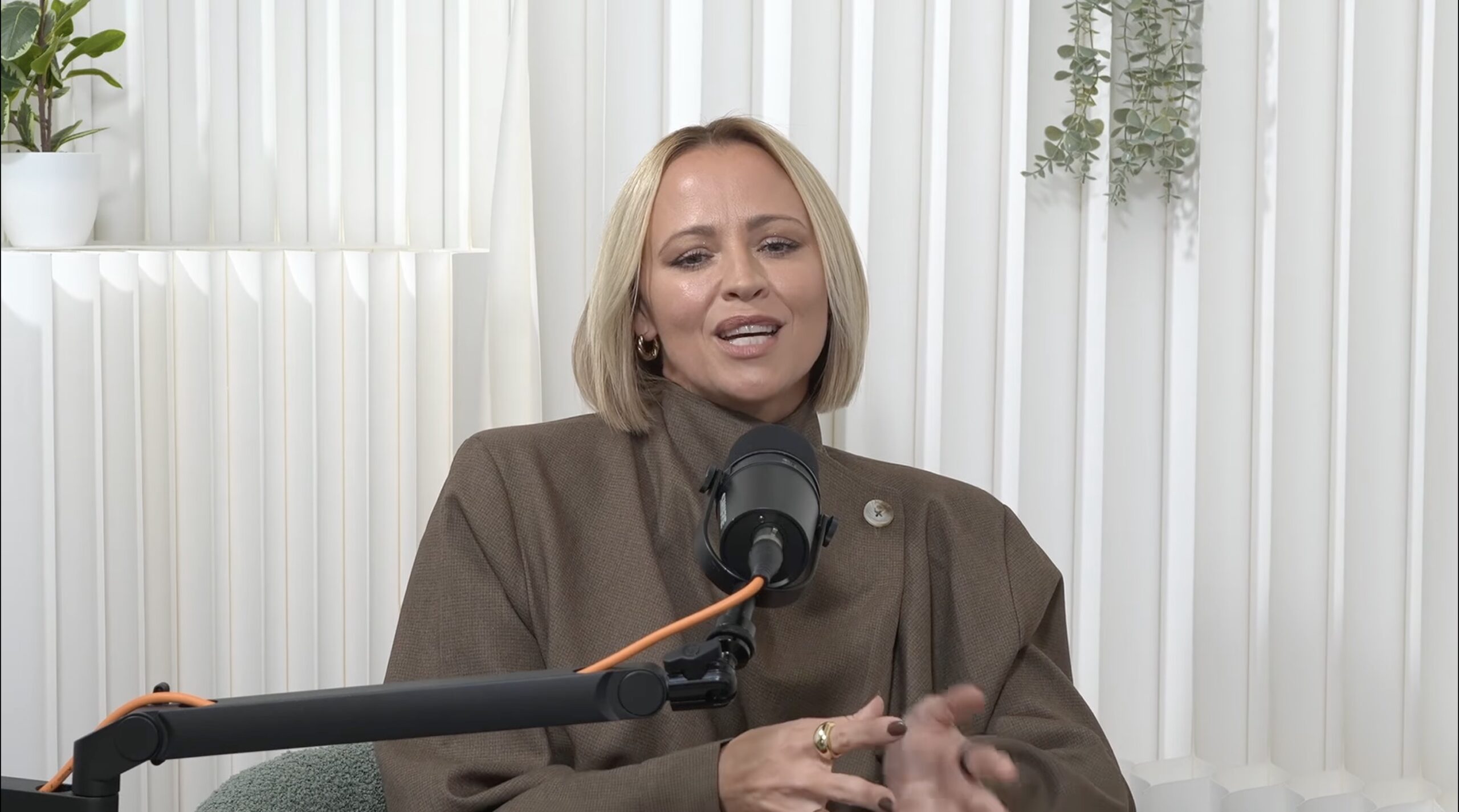 Kimberley Walsh talking 