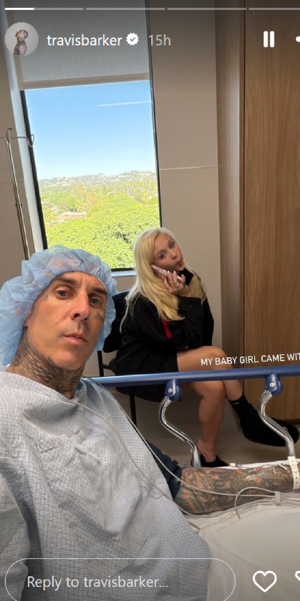 Travis Barker and daughter in hospital