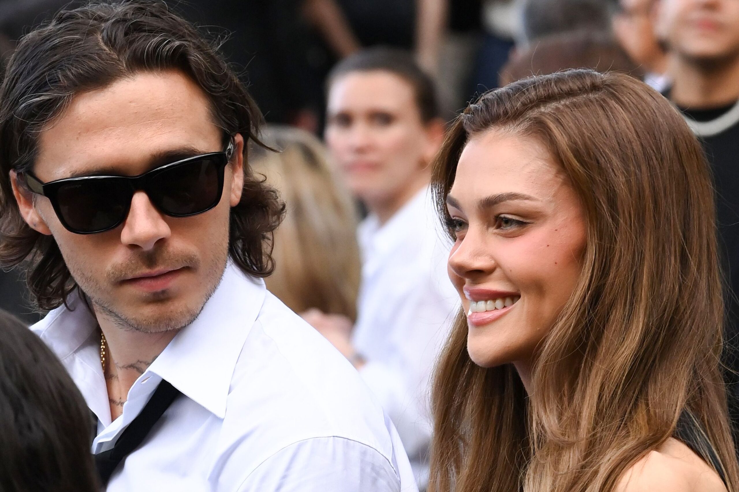 Brooklyn Beckham and Nicola Peltz at the Balenciaga show, Arrivals, Spring Summer 2027, Paris Fashion Week, France - 01 Oct 2026