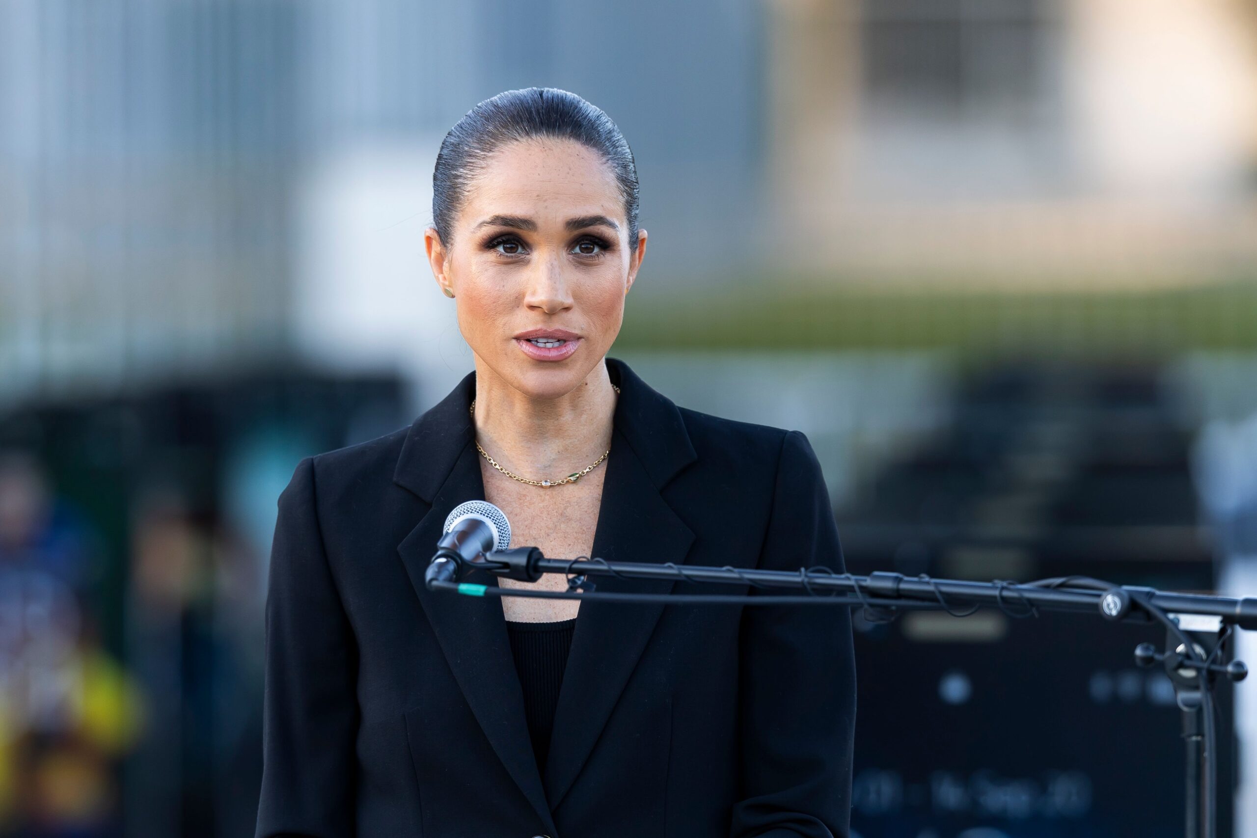 Meghan Markle giving a speech
