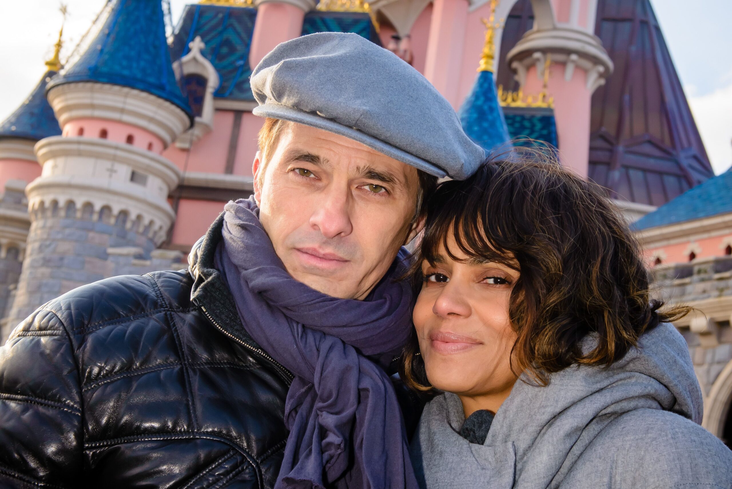 Halle Berry And Olivier Martinez Visit Disneyland Paris, France - 29 Dec 2014