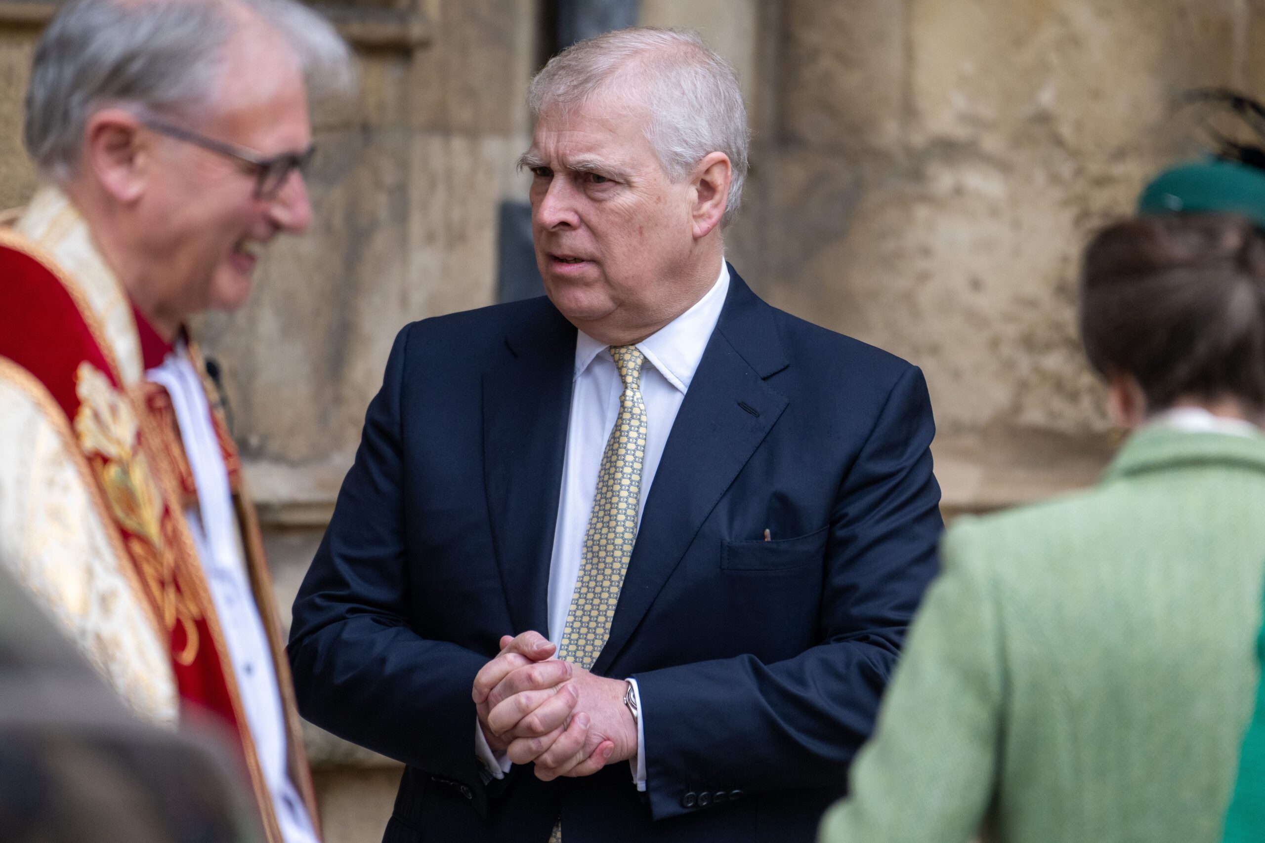 Andrew Mountbatten-Windsor at Royal Family attend Easter Sunday Service at Windsor Castle, Windsor, UK - 31 Mar 2024
