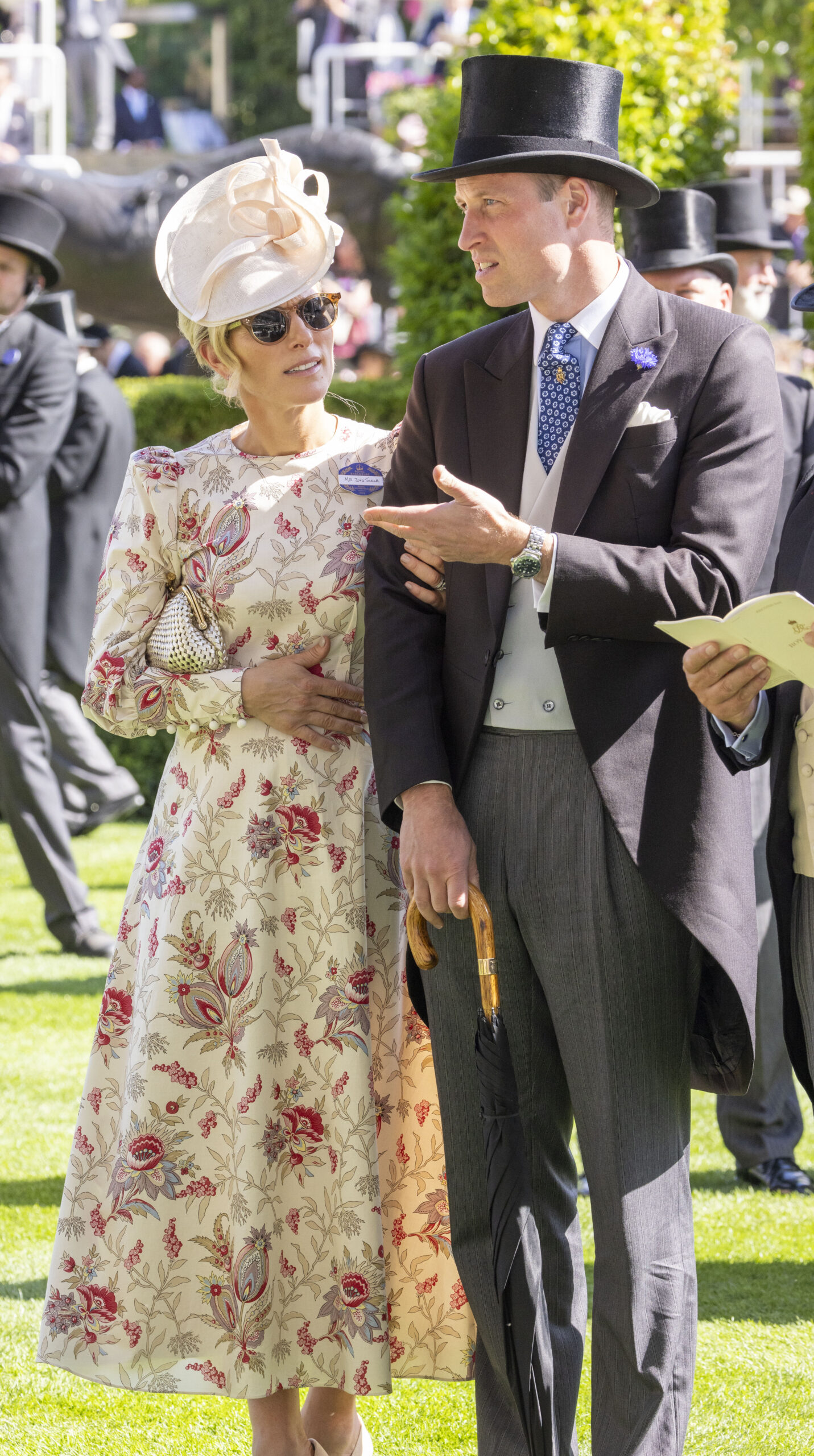 Zara Tindall and Prince William at Ascot