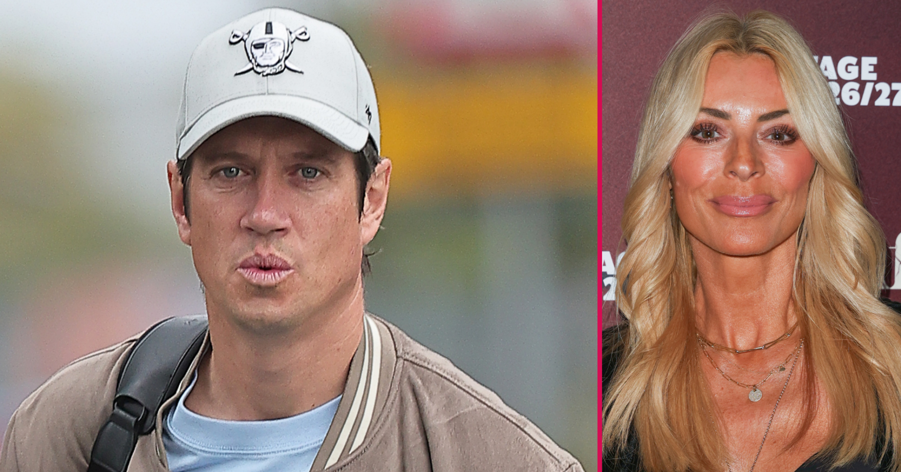 ED composite of Vernon Kay and Tess Daly in different outings