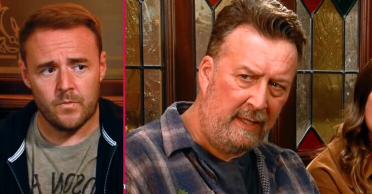 Ross and Tyrone split image for Coronation Street