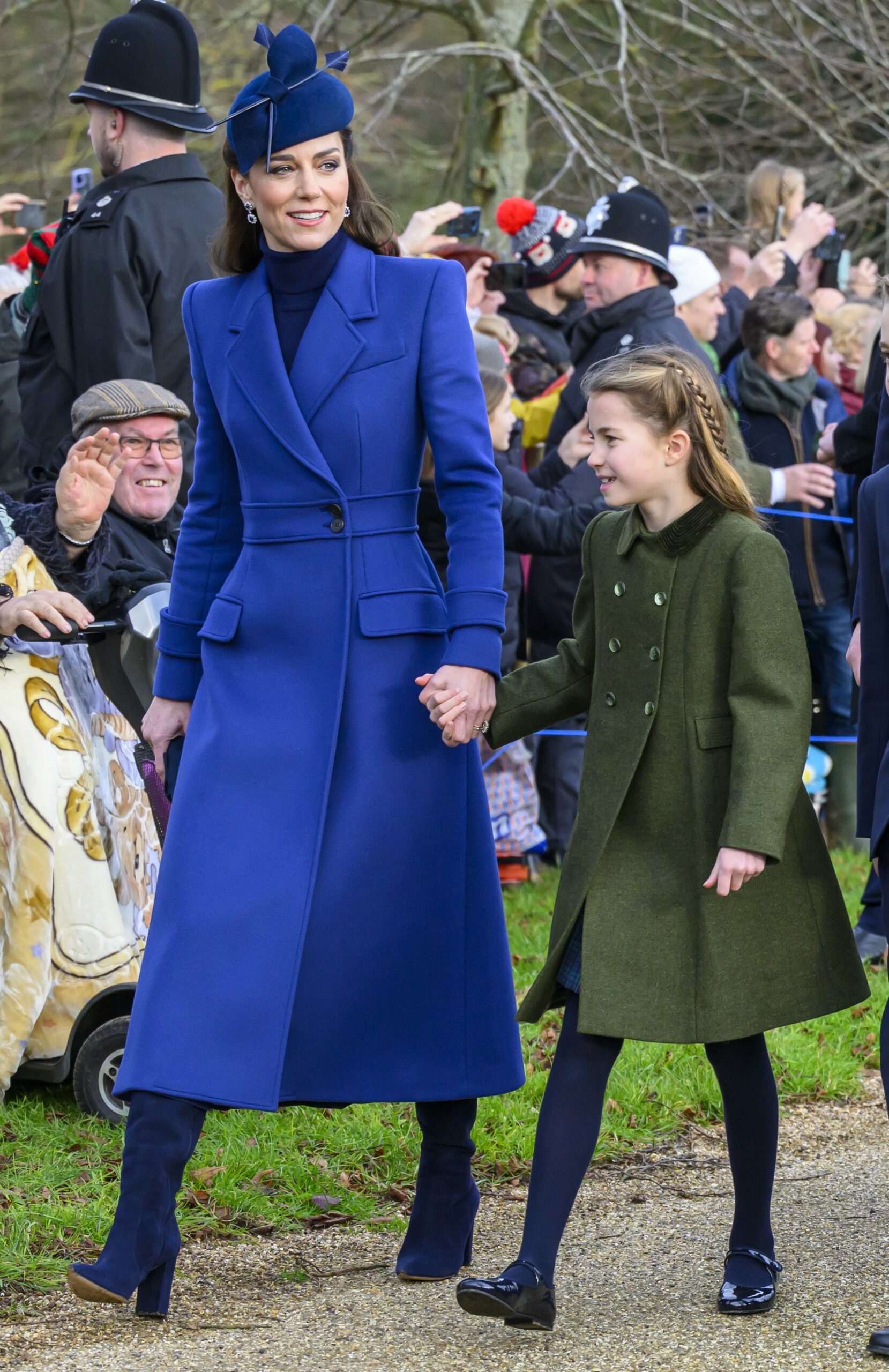 Princess Charlotte of Wales with siblings and Kate on Christmas Day