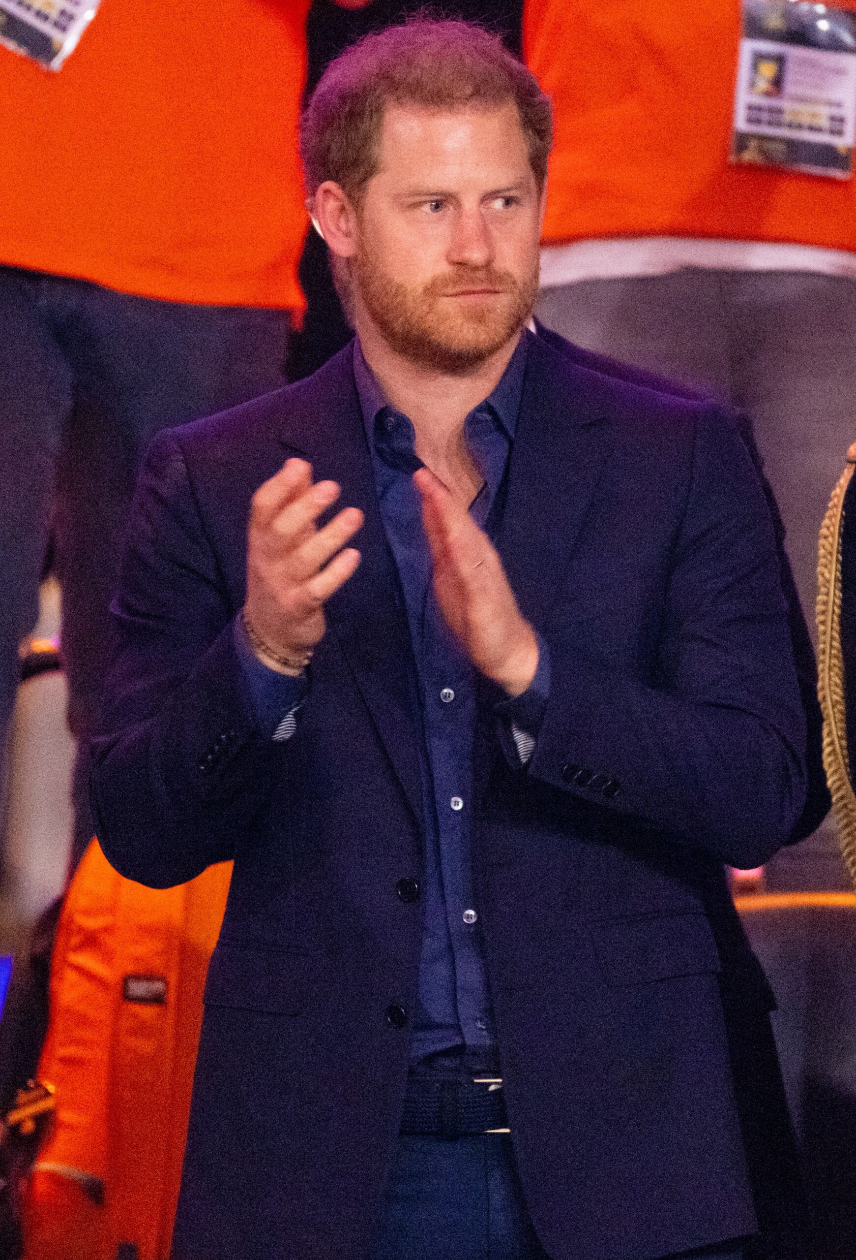 Prince Harry clapping during Invictus Games