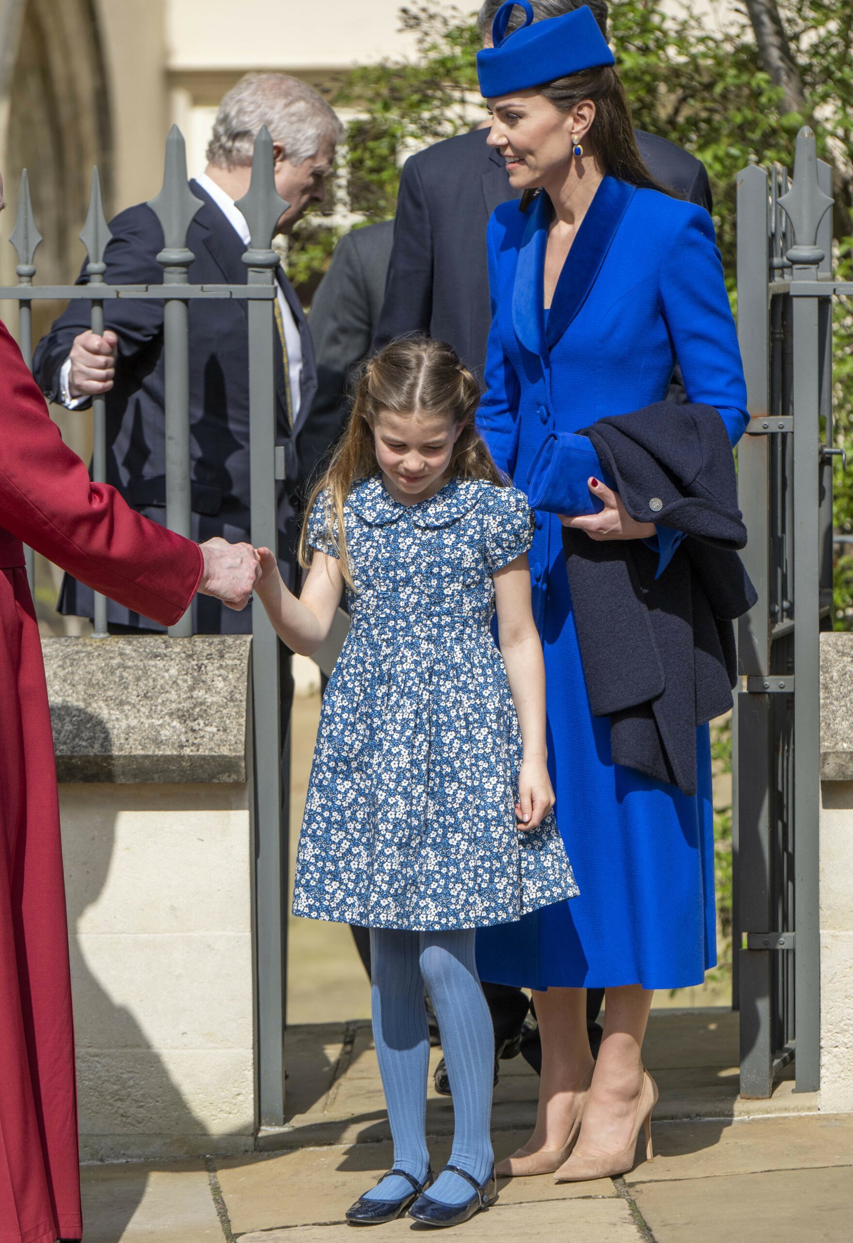 Princess Charlotte in bridesmaid dress for Harry and Meghan's wedding