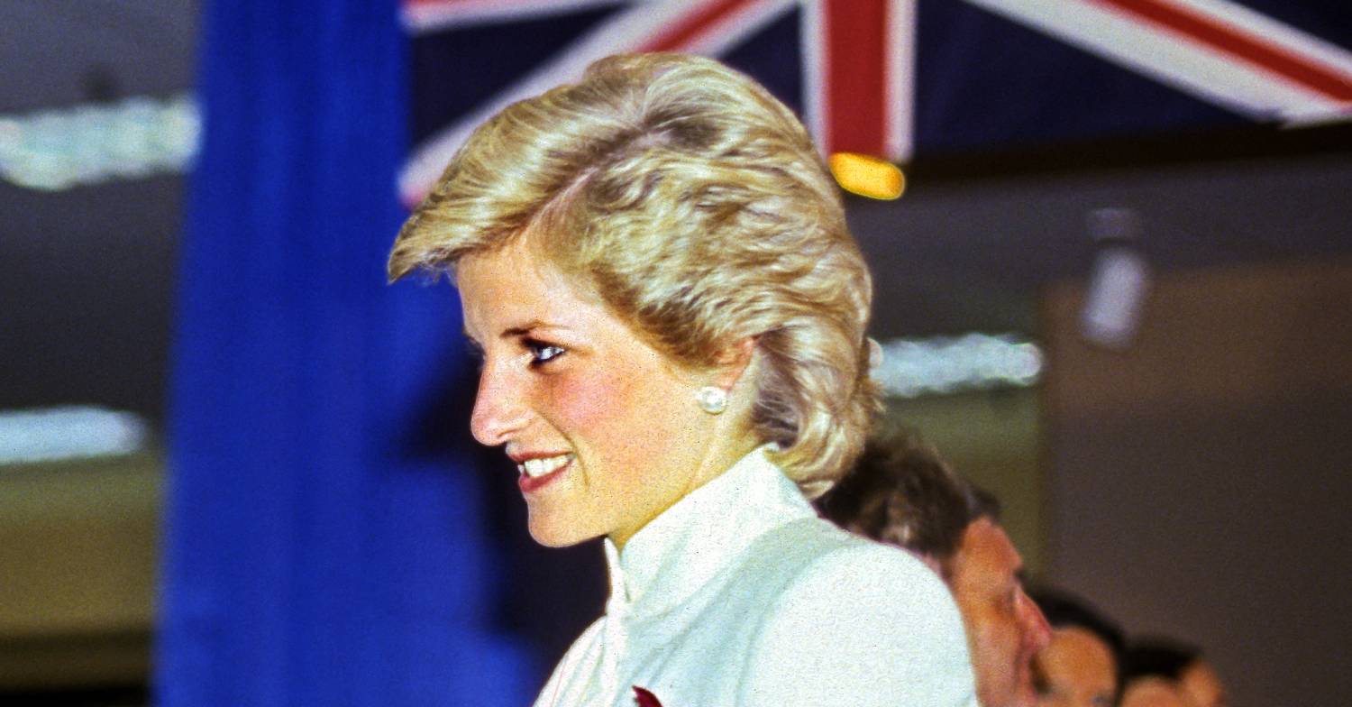 Princess Diana smiles