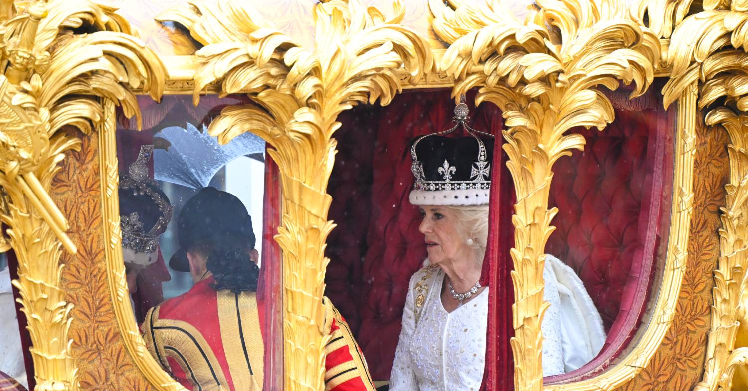 Queen Camilla joins King Charles in a carriage