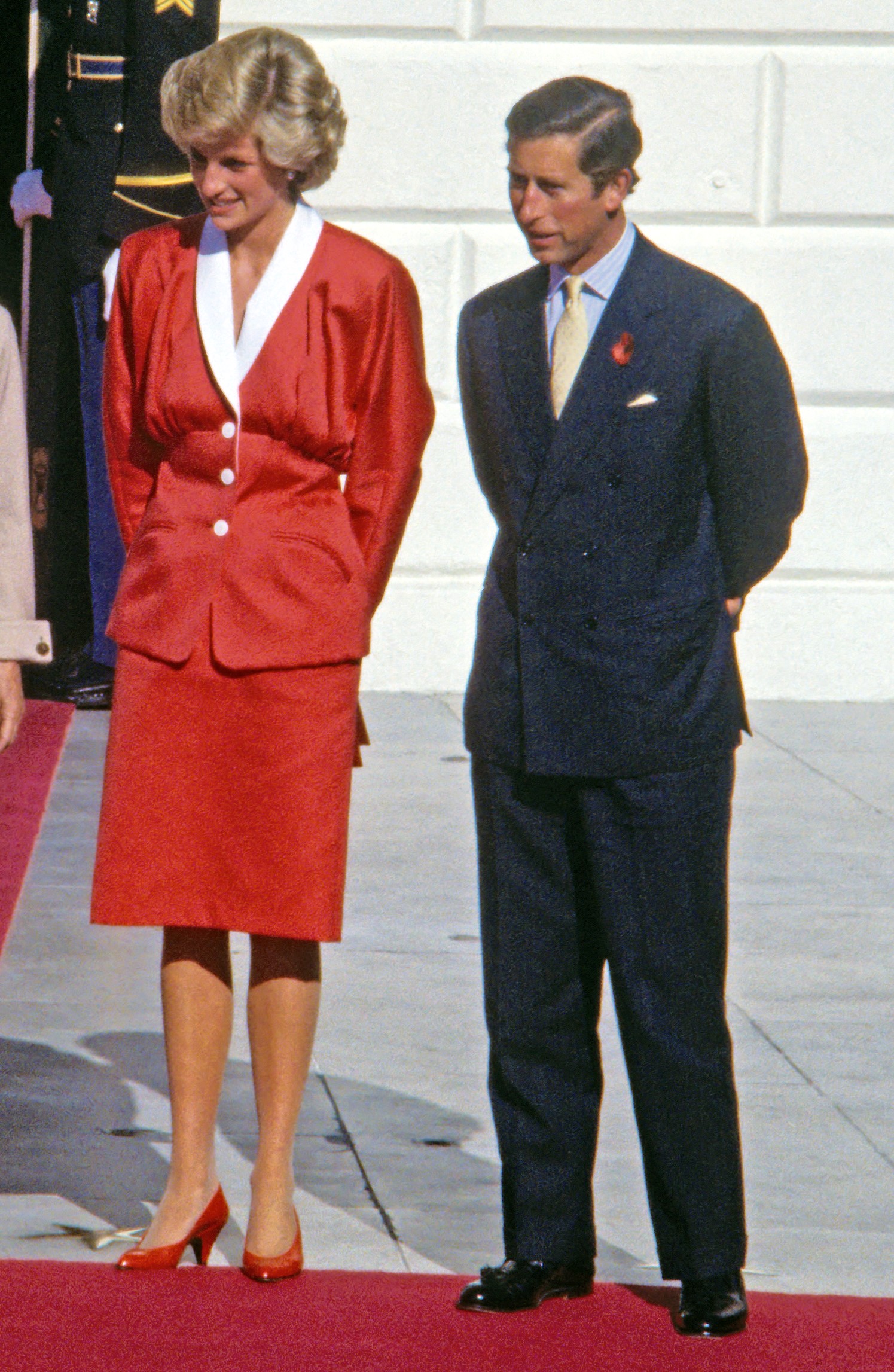 Princess Diana and Prince Charles during royal engagement