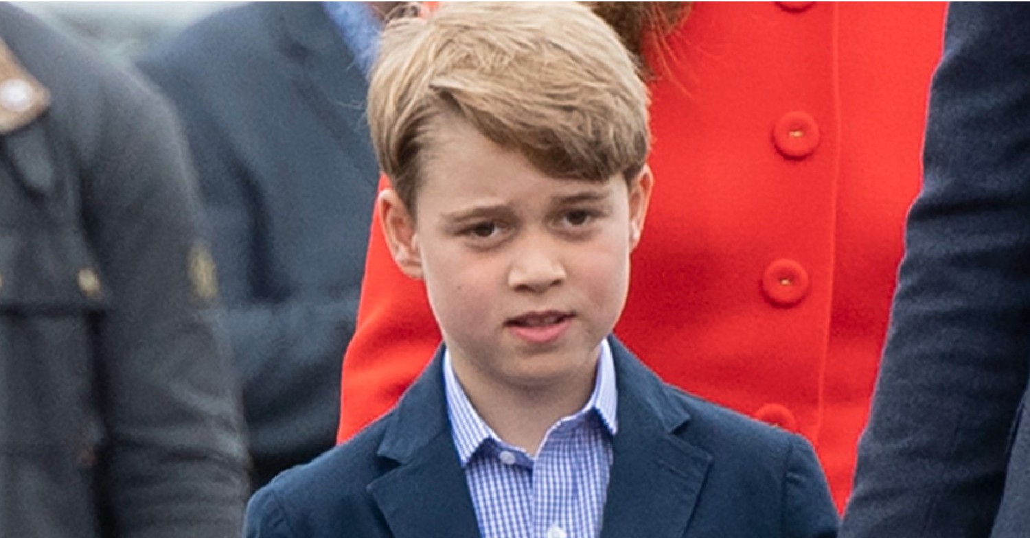 Prince George of Cambridge looking concerned 